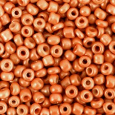 Seed beads 8/0 (3mm) Orange brown